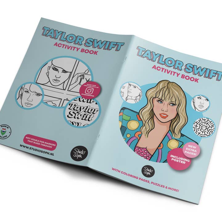 Studio Soph (We Pay Your Import Fees - We Ship DDP) – Großhandel Malbuch – Erwachsene – Taylor Aufgabenbuch A58