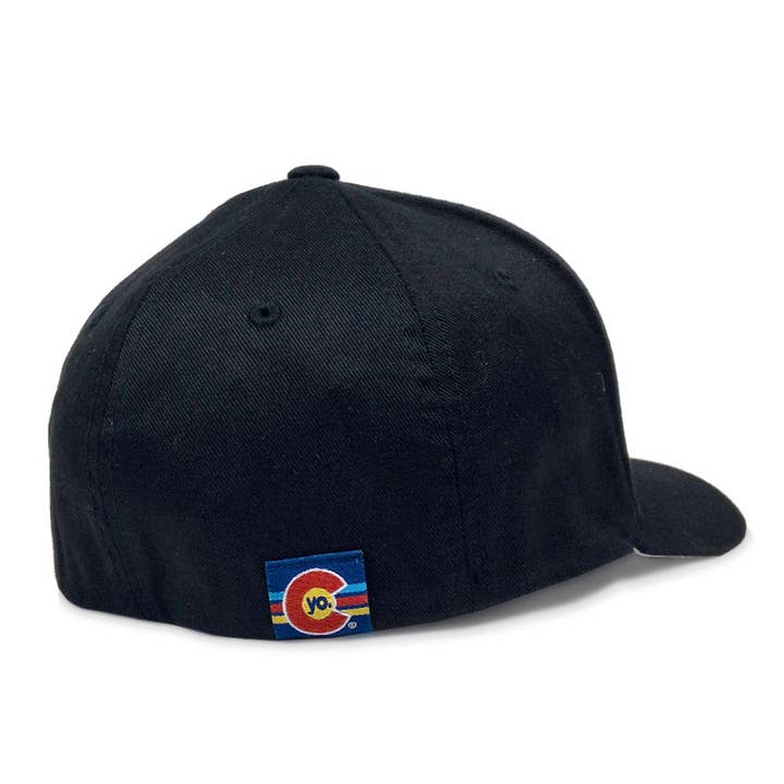 YoColorado - Wholesale Baseball Cap - Unisex - Hat - Colorado C Flexfit - Black