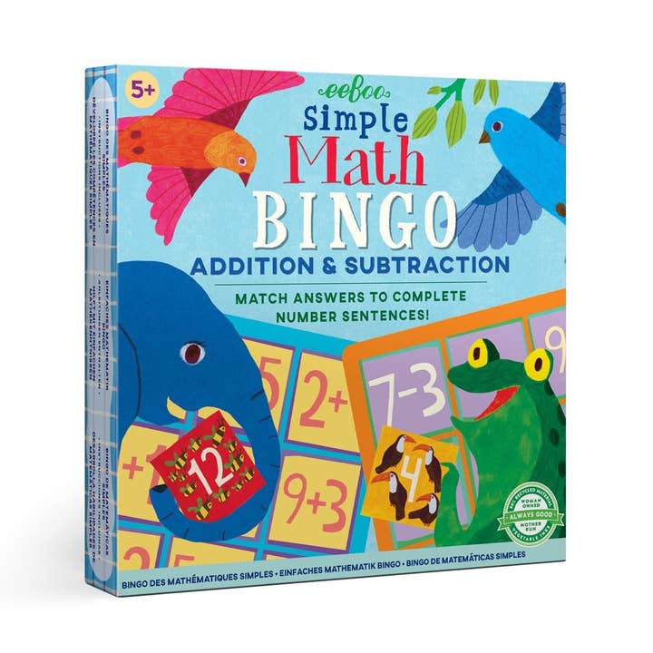 eeBoo - Wholesale Brain Game - Kids - Simple Math Bingo0