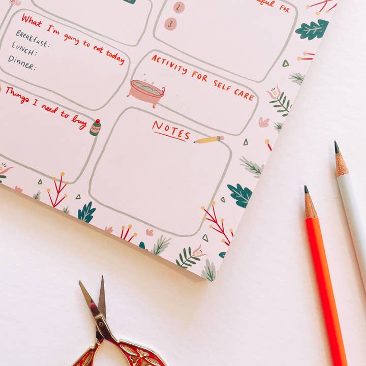 Abbie Ren Illustration - Wholesale Planner - Balanced Day Planner Notepad