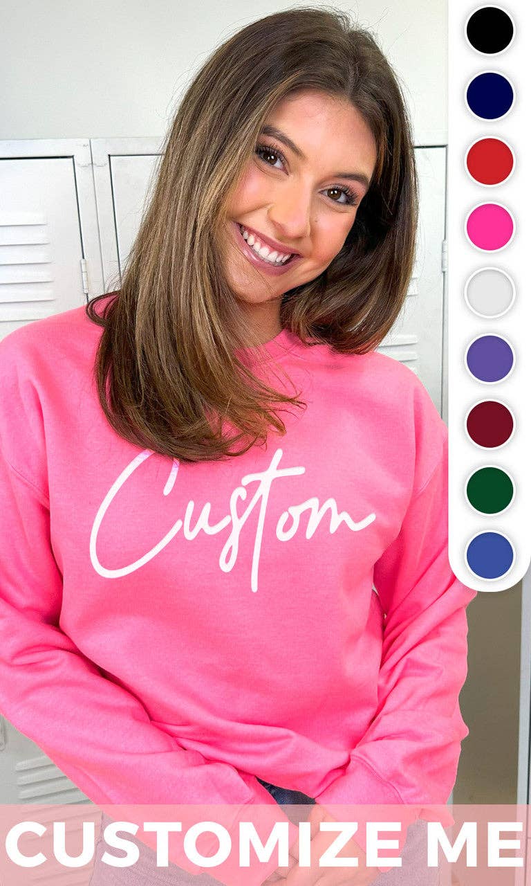 Sugar Stitch - Wholesale Graphic Sweatshirt - Women's - Magic Puff Custom Script Sweatshirt