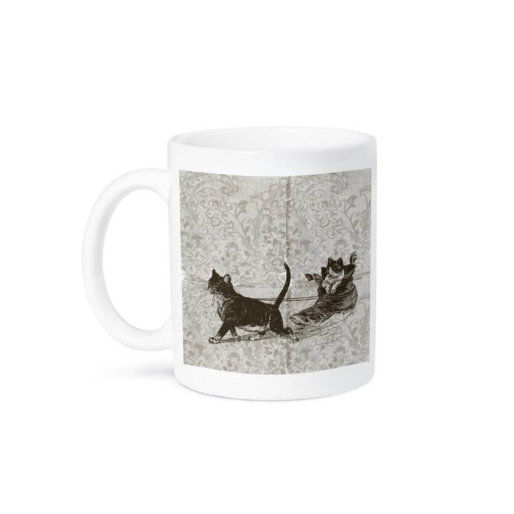 3dRose - Wholesale Coffee Mug - 3dRose, Vintage Cat Sled with one in Shoe - Cute Animals, Mug8