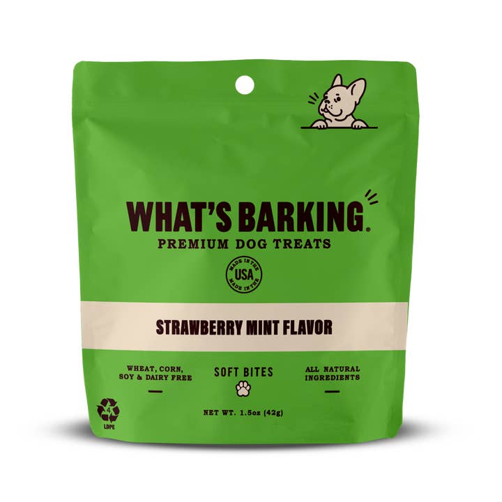 What's Barking - Wholesale Pet Treats - Dog - Mini Variety Pack Dog Treats, 1.5oz Case 16
