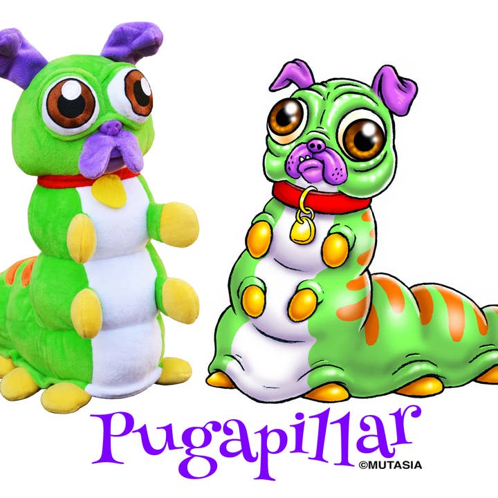 Mutasia - Wholesale Stuffed/Plush Toy - Kids & Baby - Pugapillar Plush (Pug - Caterpillar)1