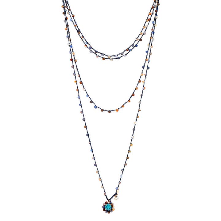 Gehäkelte Halskette mit Lünette für den Großhandel von NotForAll