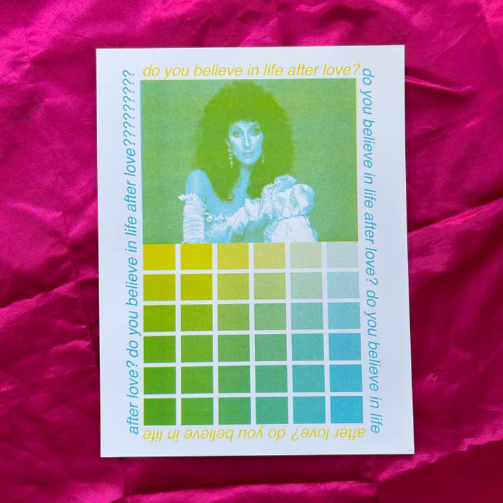 Alex Luciano - Wholesale Art Print - Cher Color Chart (3) 8.5x11" riso print