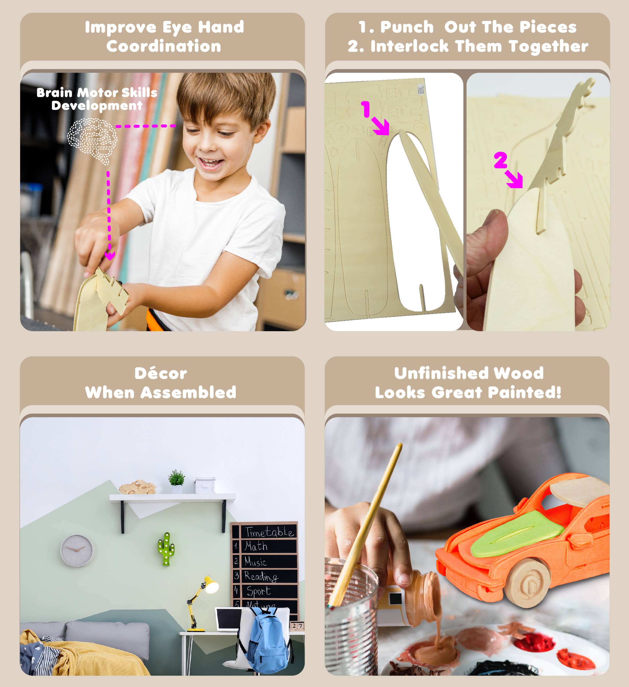 Cota Global - Wholesale Puzzle - Kids - 3D Puzzles - P-911 Sm2