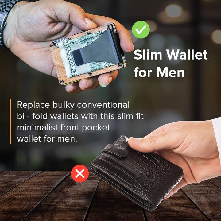 OTTO CASE - Wholesale Wallet - Men's - Minimalist Wallet with Money Clip10