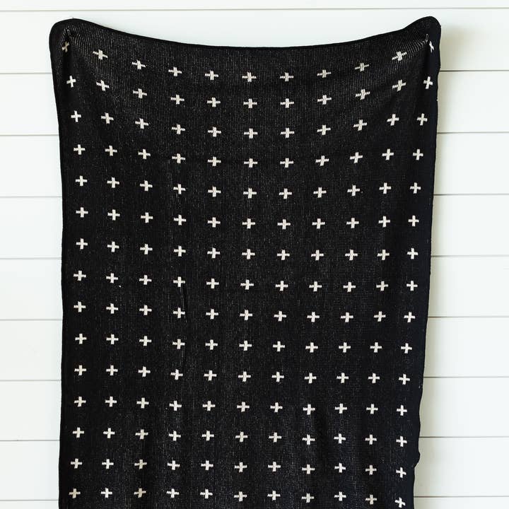 Modern Burlap - Wholesale Throw Blanket - Made in the USA | Mini Swiss Cross Knit Throw9