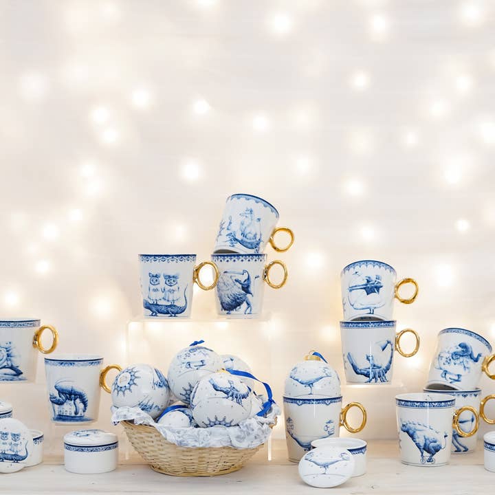 Heinen Delfts Blauw - Wholesale Coffee Mug - Mug Zodiac Sign Leo2