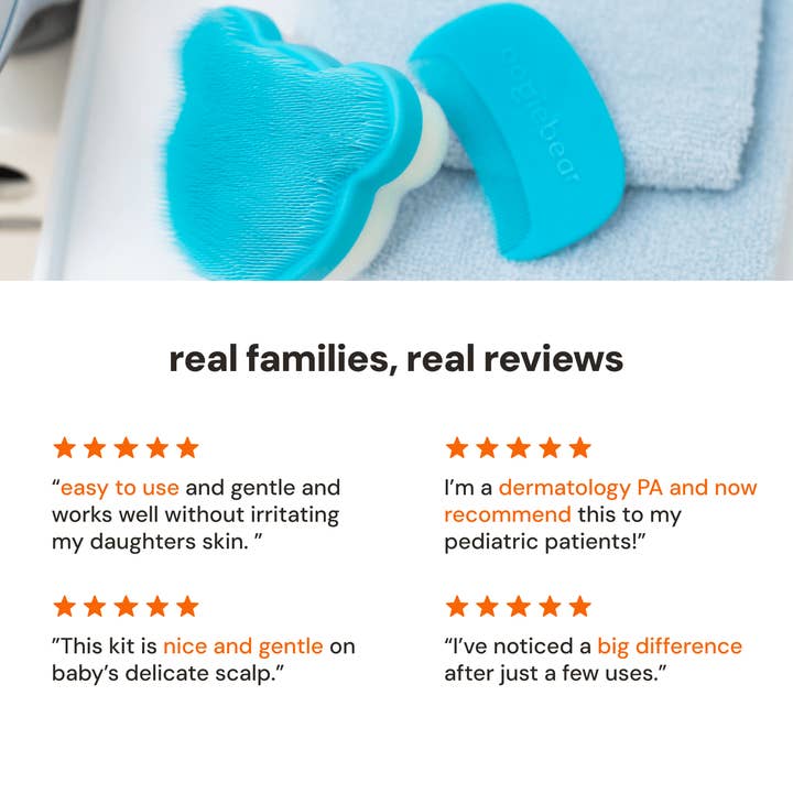 oogiebear – Großhandel Milchschorf-Bürste – Baby – oogiebear Baby-Kopfgneis-Set