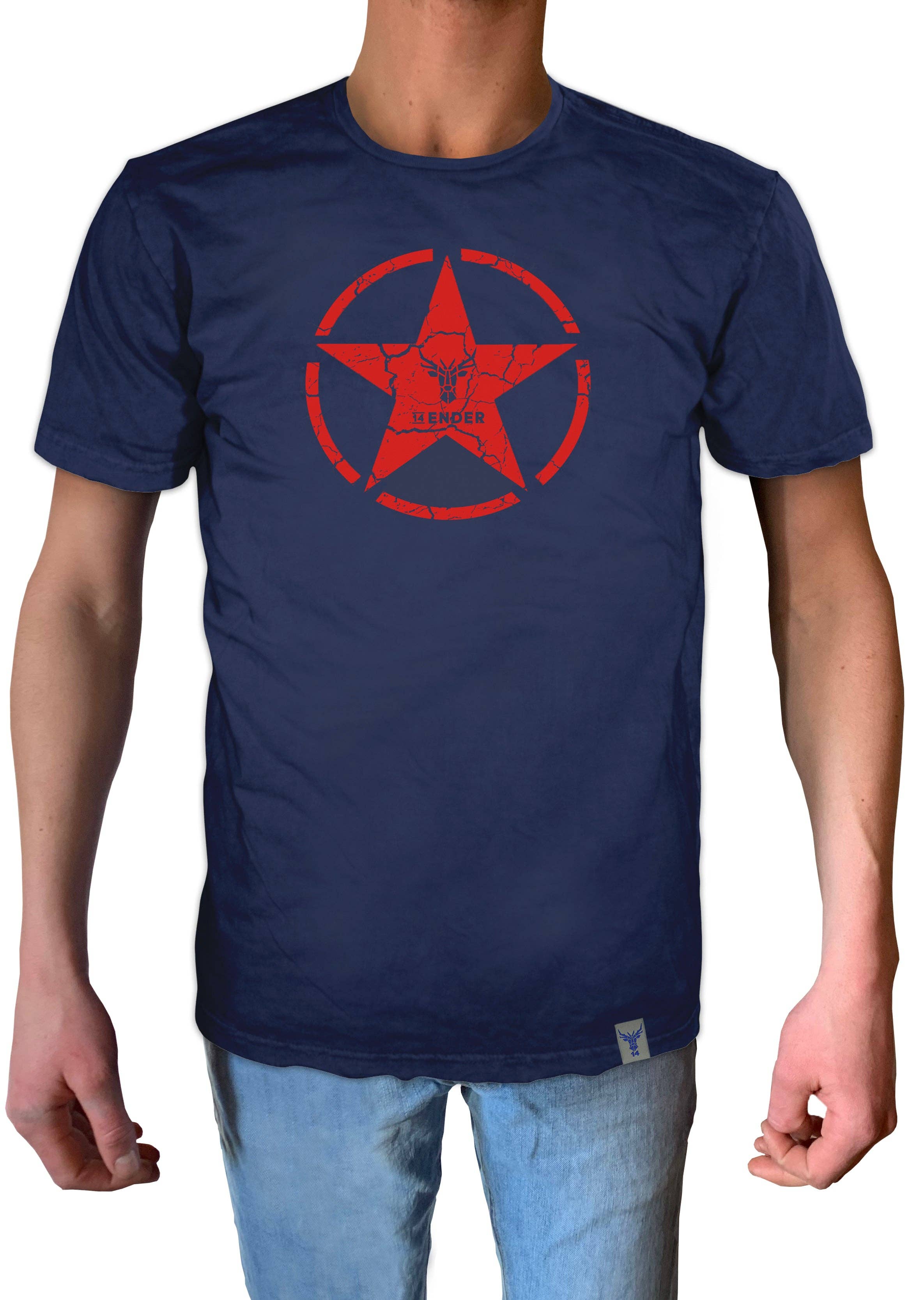 navy T-Shirt 14ender Star navy für den Großhandel auf Faire2