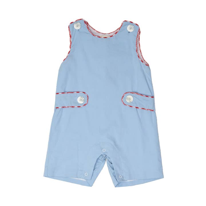 Heath Blue W/ Red Check Jon Jon for wholesale by The Oaks Apparel Company