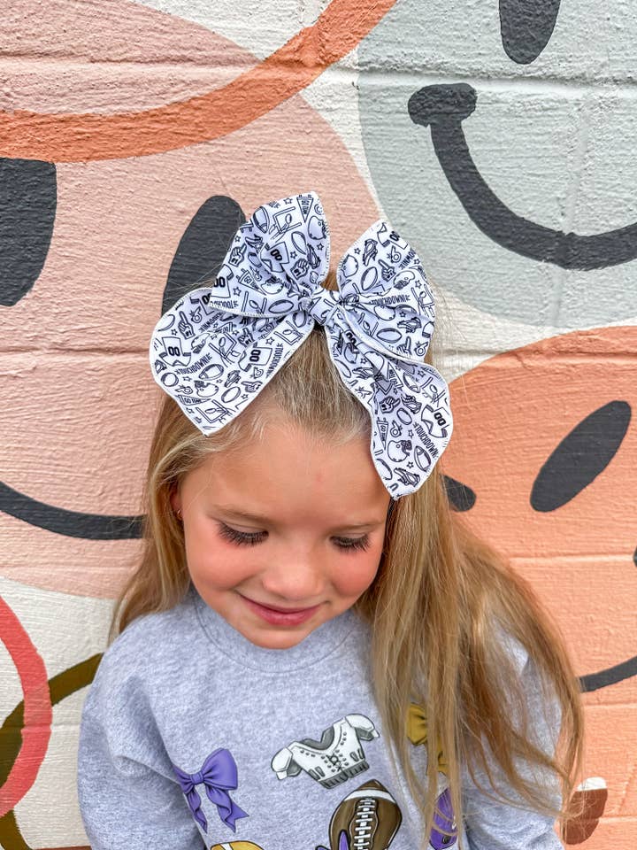 Touchdown Big bow for wholesale by Texas Top Knots