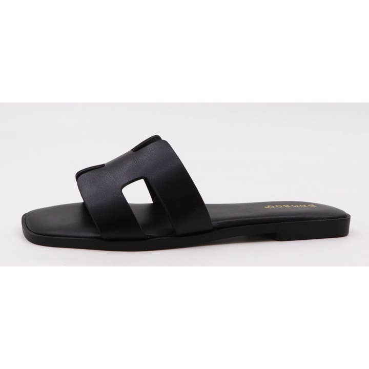 Mars Sky Shoes Wholesale - Wholesale Slides - Women's - Bamboo CONCEPT-27 Women H-cutout Strap Slipon Flat Sandals
