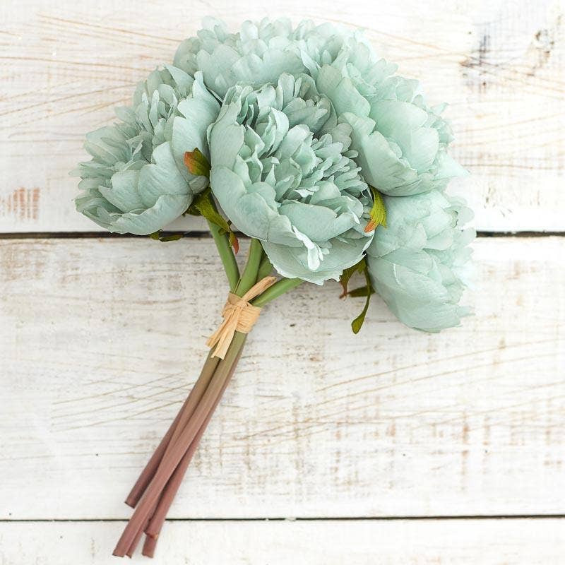 Factory Direct Craft - Wholesale Artificial Flowers - 9" Artificial Peony Silk Flower Bundle - Select Color3