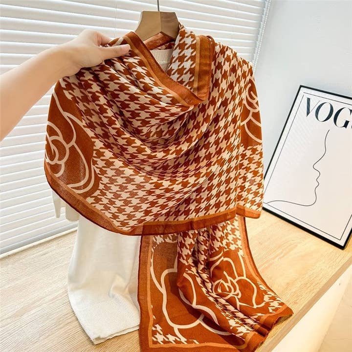 UZ Wholesale Store - Wholesale Scarf - Women's - Thin Printed Long Scarf1