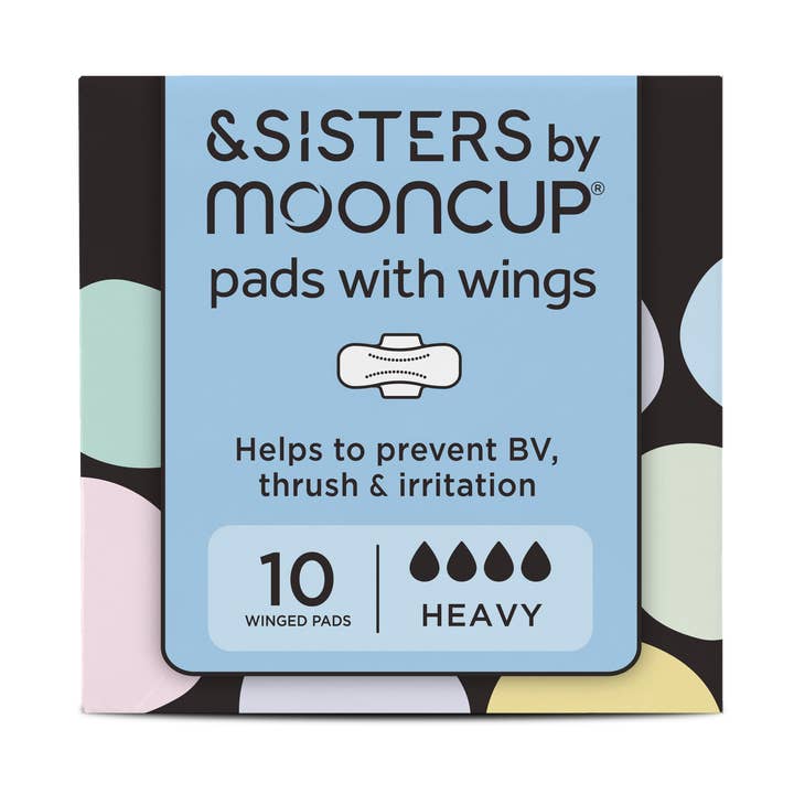 Serviettes en coton biologique avec ailes pour la vente par Mooncup