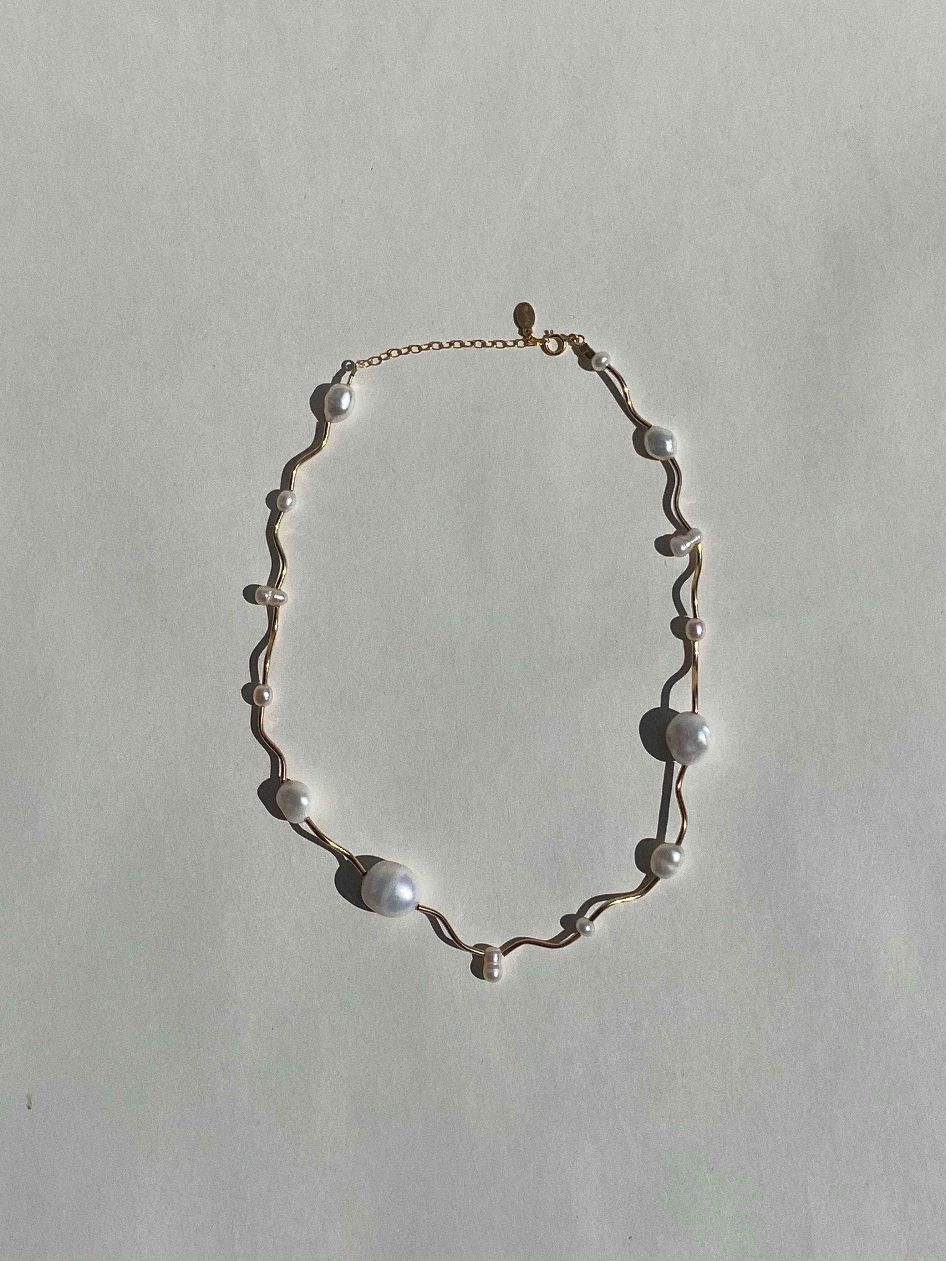 Marida Jewelry - Wholesale Beaded/Pearl Necklace - Current Necklace- Pearl9