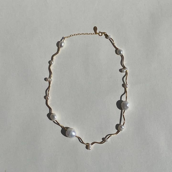 Marida Jewelry - Wholesale Beaded/Pearl Necklace - Current Necklace- Pearl9