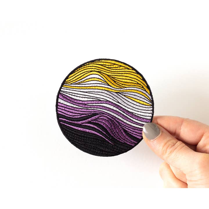 RippleSplash Studio - Vente Écusson - Patch thermocollant Subtil Non-Binary Flag1