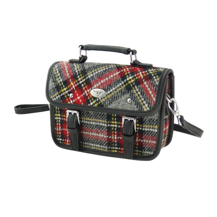 Glen Appin Of Scotland – Engroshandel Skuldertaske – Kvinder – LB1230 Harris Tweed 'Bervie' Mini Skuldertaske5