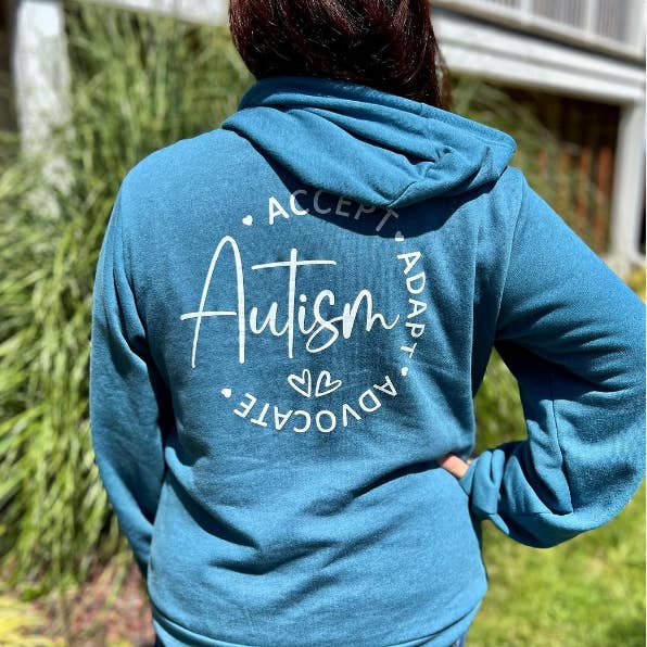 Veste zippée à capuche Autism pour la vente par RainBee Designs, LLC