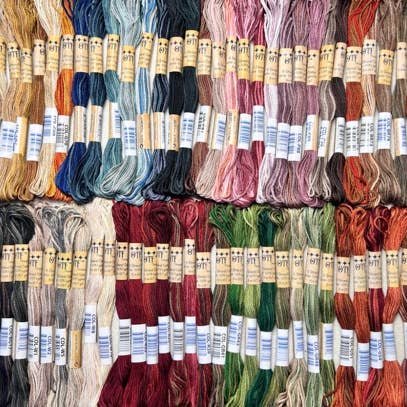 OTF Threads™ Variegated 6 Strand Embroidery Floss Box of 24 for wholesale by OTF Threads
