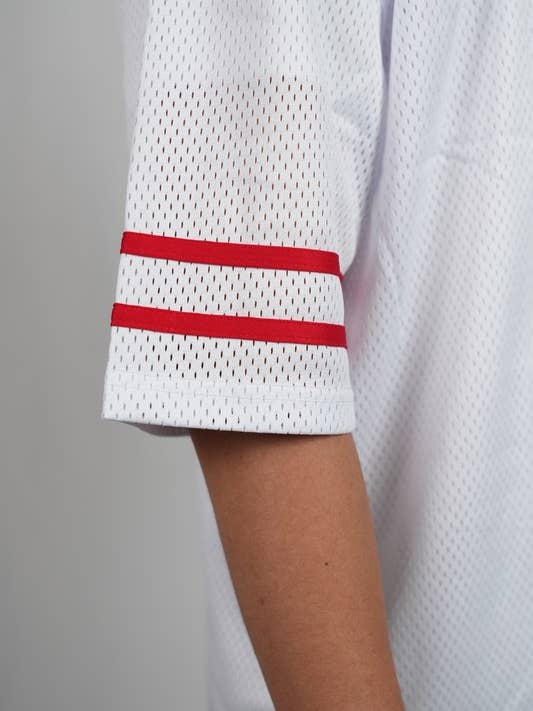 Lime Tree Clothing Inc. - Wholesale T-shirt – men's - Men’s Heavyweight Mesh Football Jersey w/ Stripe XS-2XL16