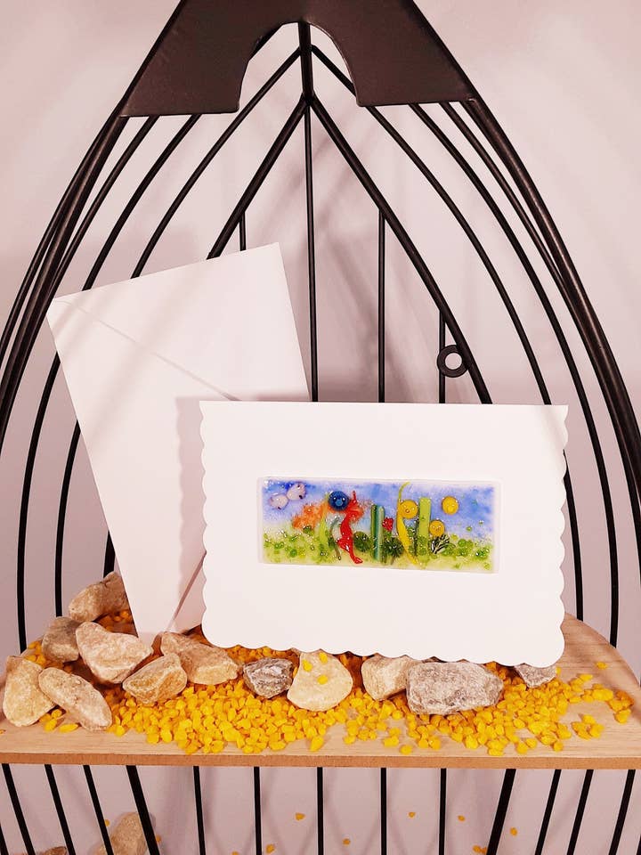 Tarjeta de felicitación Meadows Glass Im #2 para venta al por mayor de Glasstopia