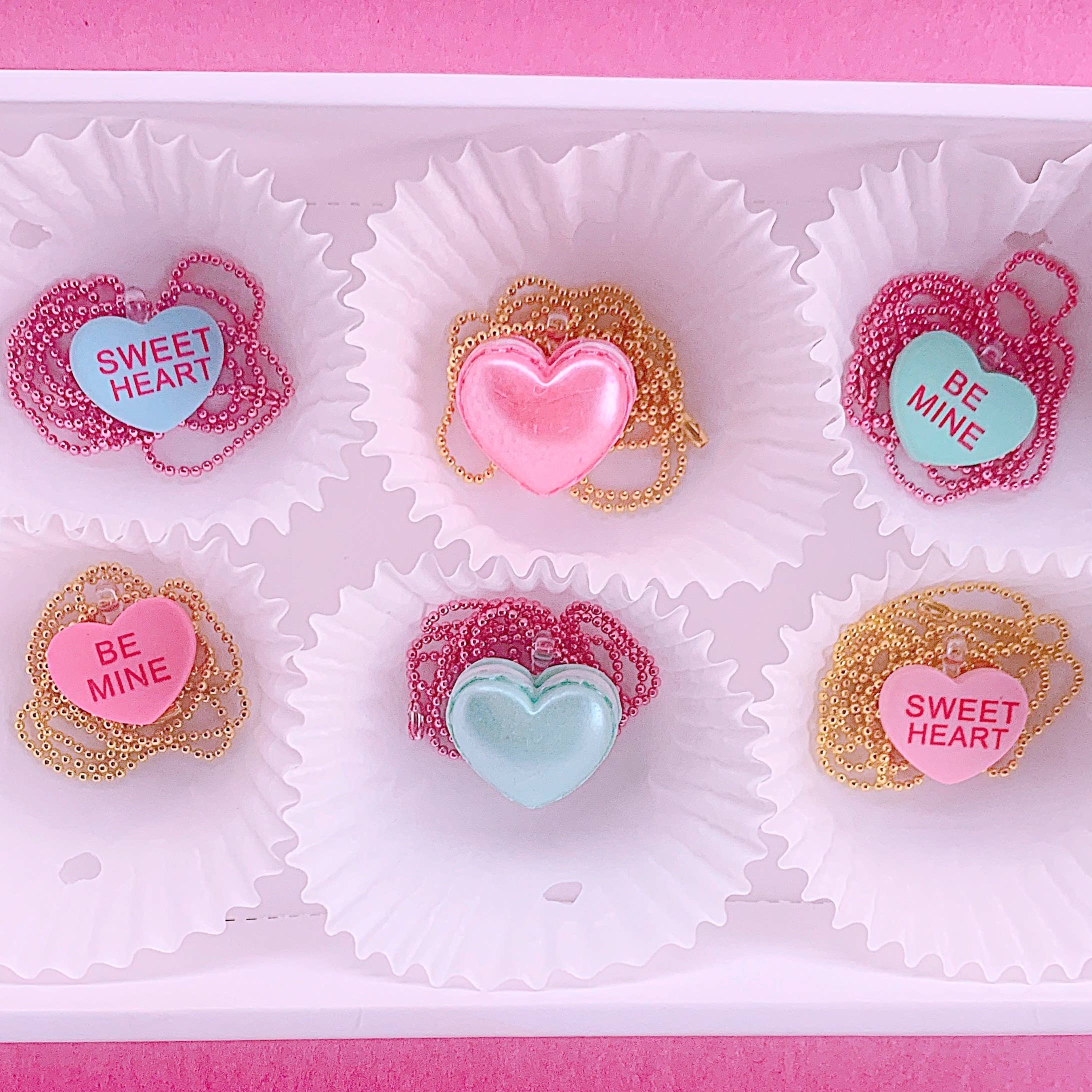 Pop Cutie Accessories & Gifts – Colar - Crianças por atacado – Colares de Corações de Conversa de Doces para Crianças - Dia dos Namorados1