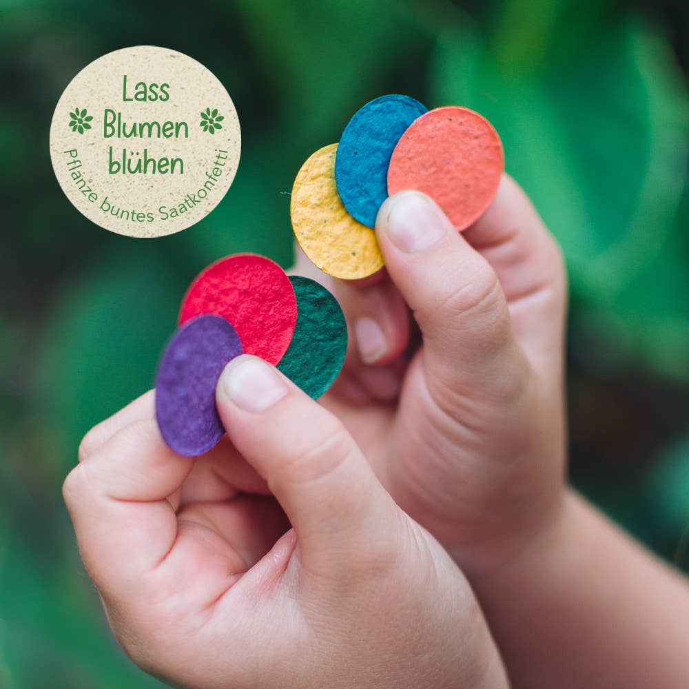 VIERUNDFÜNFZIG - Wholesale Postcard - Postcard Seed Confetti ABC Smiley1