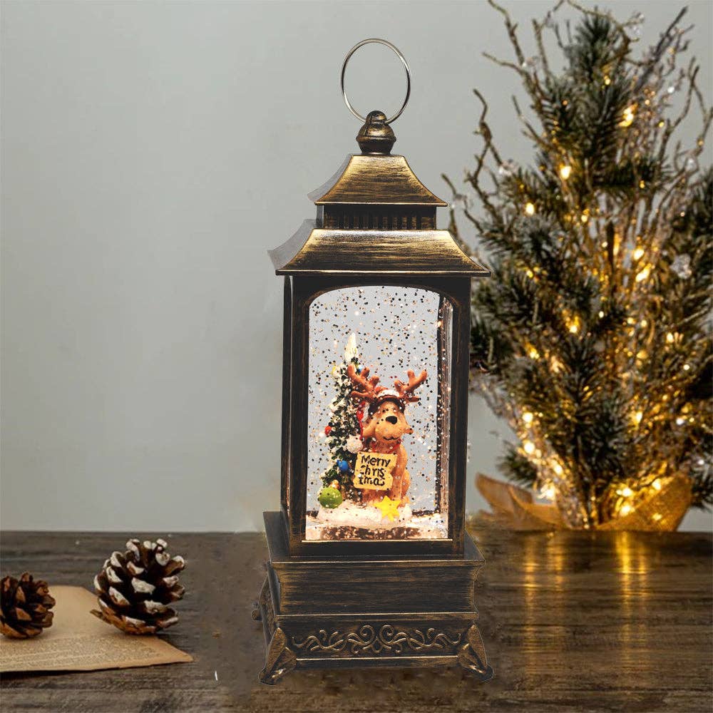 SINT - Wholesale Christmas Decoration - SINT Christmas Musical Snow Globe Lantern 0
