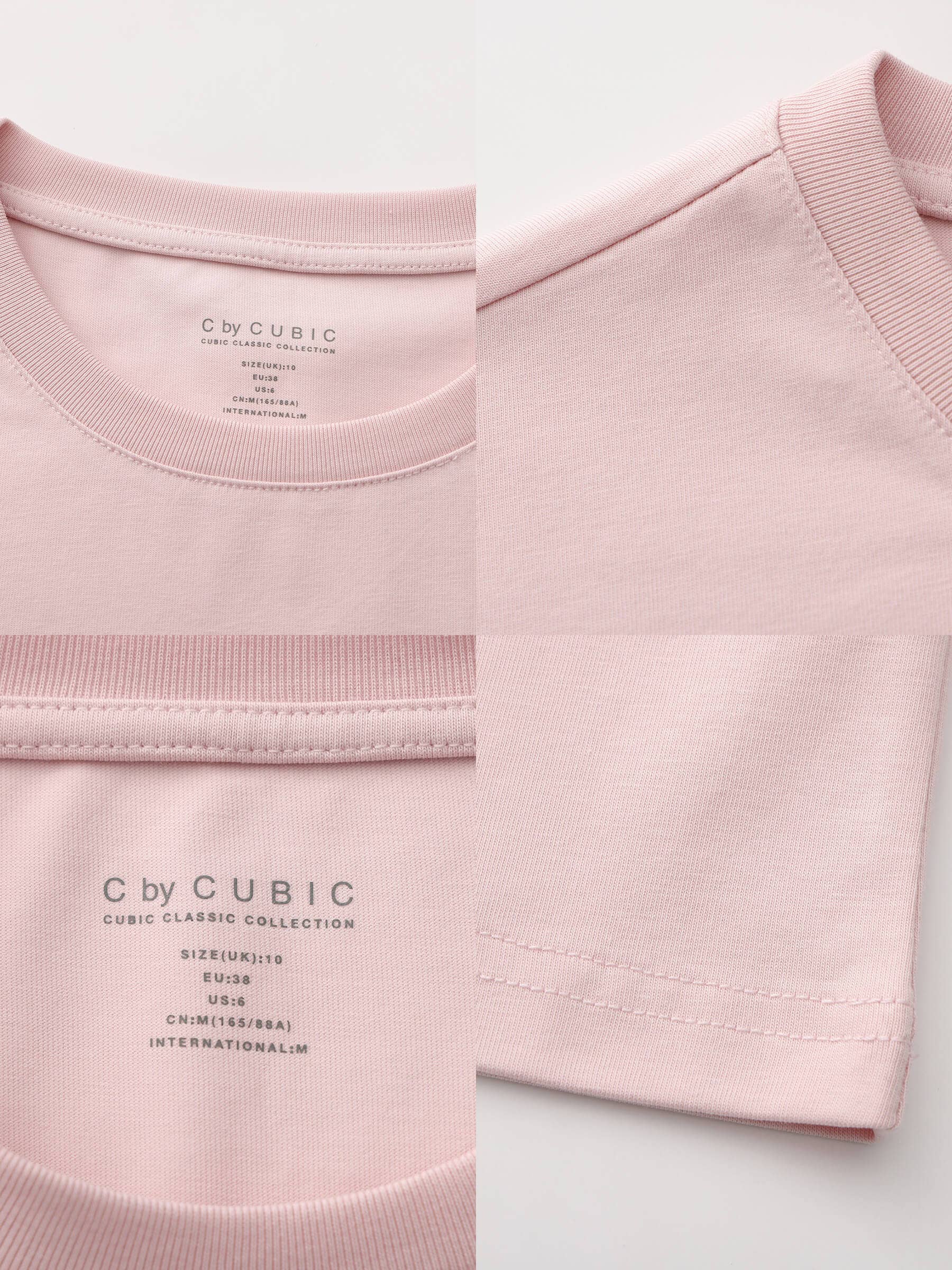 CUBIC – wholesale T-shirt – women's – C BY CUBIC Oversized Crew Neck Solid T-Shirt3