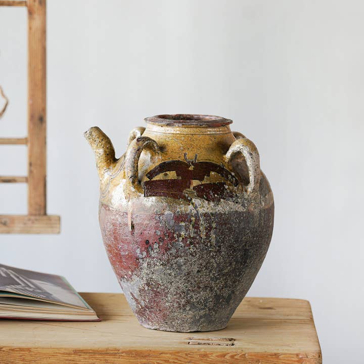 Blue Ocean Traders - Wholesale Decorative Jar - Makou Jar with Handles