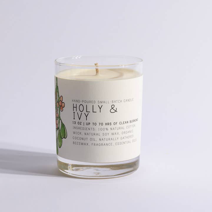 Just Bee - Wholesale Jar/Filled Candle - Holly & Ivy - Just Bee Candles