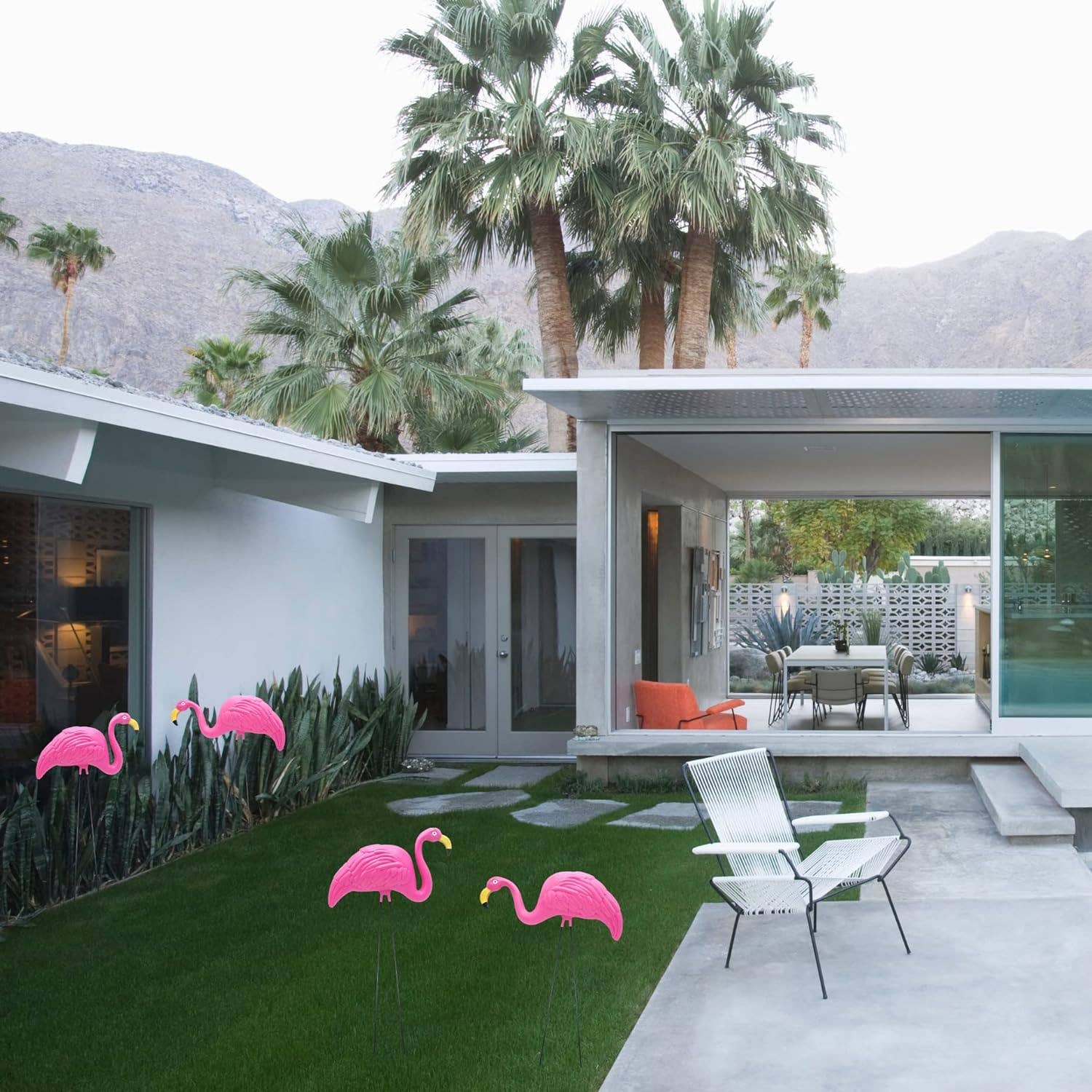 4E's Novelty - Wholesale Outdoor Ornament/Decor - 4 Pink Flamingos Yard Decorations - Large 23 inch Ornament Statues - Outdoor Garden Lawn Flamingo Decor by 4E's Novelty2