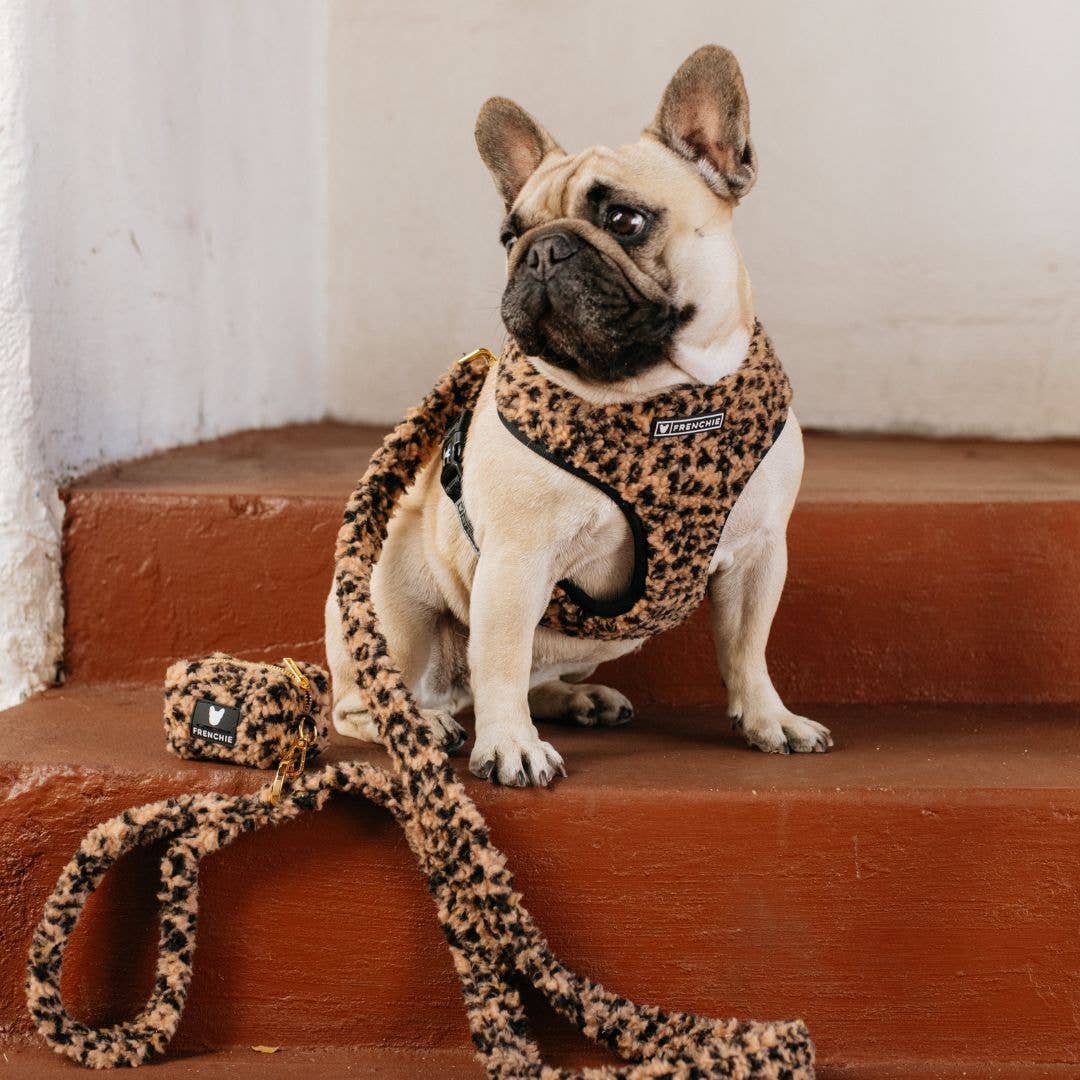 Frenchie – Arnês – Cão por atacado – Arnês Reversível Frenchie Duo - Teddy Leopard3