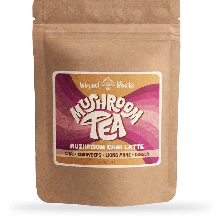 Chai à la noix de coco et aux champignons pour la vente par Vibrant Roots Organic