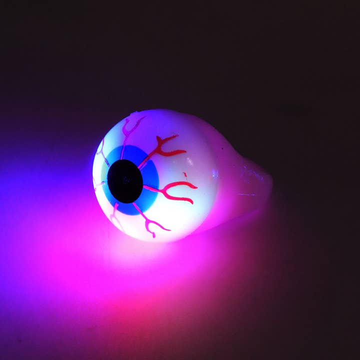 ASSORTED Halloween Jelly Charm Led Light-up Ring - 24 Pcs for wholesale on Faire12