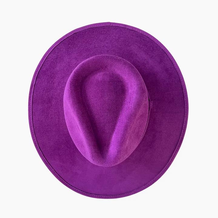 Cappello Fedora Viola con Personalizzazione PREMIUM per la vendita all'ingrosso da parte di Margarita