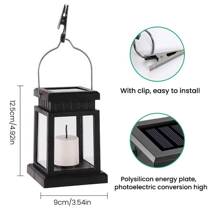 BRECK + FOX - Wholesale Outdoor/Lawn Light - Solar Candle Lantern6