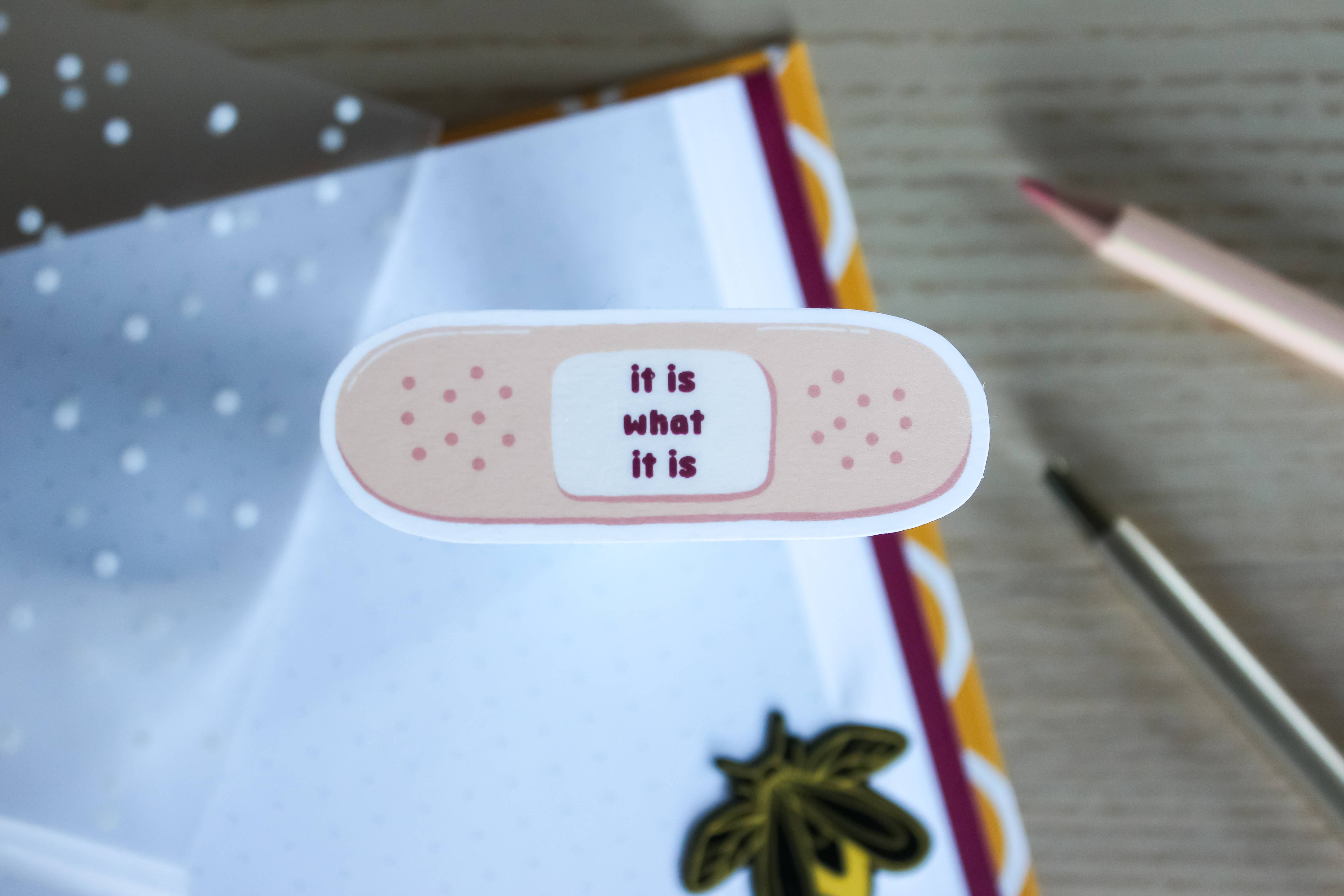 x The Fancy Firefly - Wholesale Sticker - It Is What It Is Band-Aid - Waterproof Die-cut Sticker0