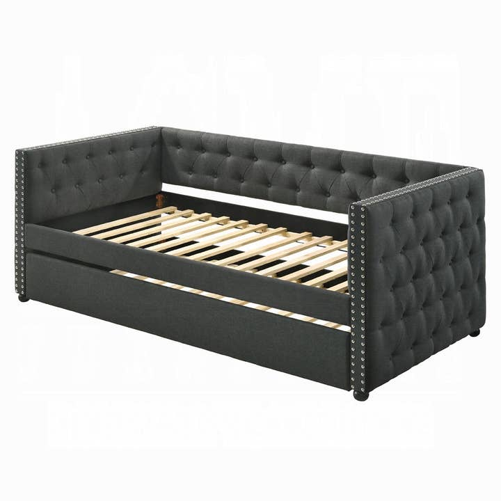 ReForm Creative Home - Wholesale Day Bed - Joy Tufted Daybed w/Trundle - Grey2