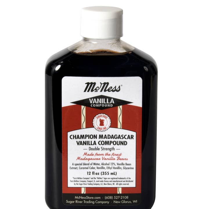 McNess Home Products/Sugar River Trading Co - Wholesale Vanilla/Fruit Extract - McNess Madagascar Vanilla Compound - 12 oz & 1 gal options