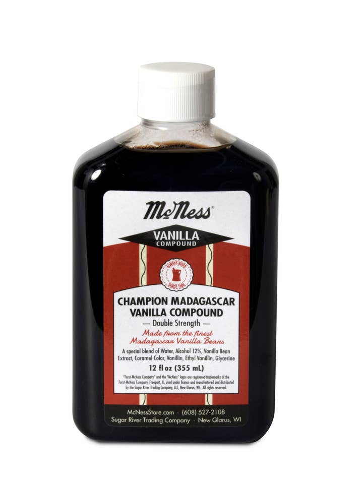 Composto alla vaniglia McNess Madagascar - 12 oz e 1 gal opzioni per la vendita all'ingrosso da parte di McNess Home Products/Sugar River Trading Co