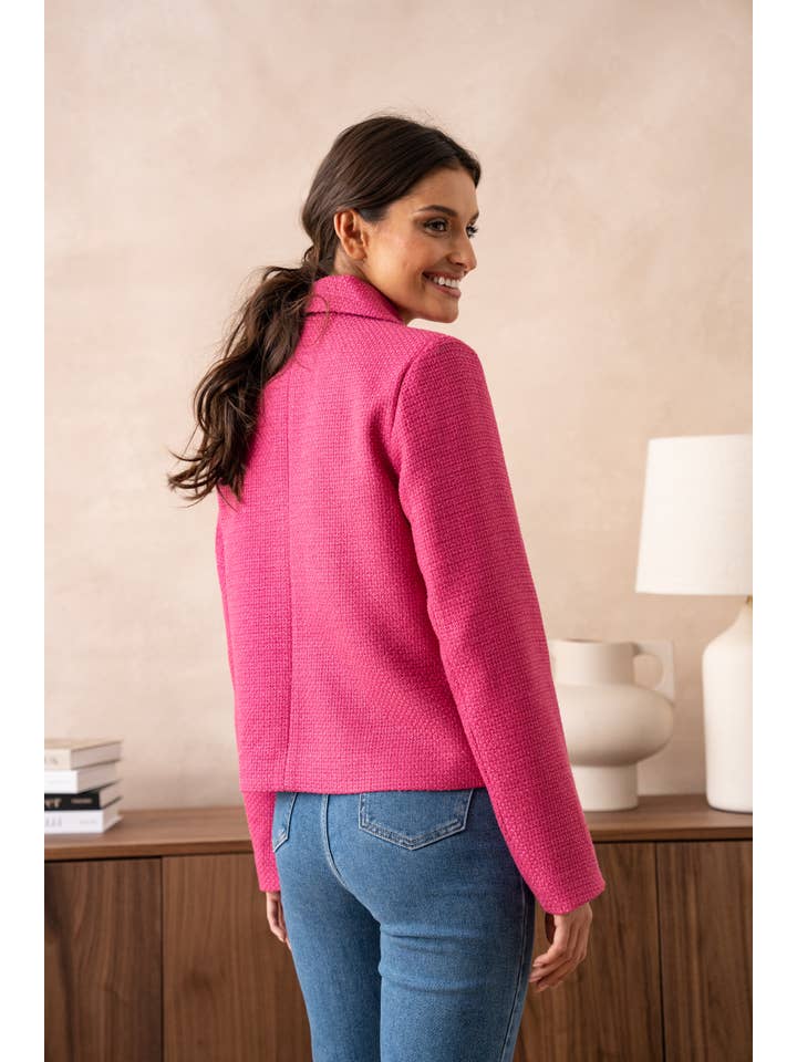 Attentif Paris - Wholesale Jacket - Women's - Straight cut plain tweed jacket29