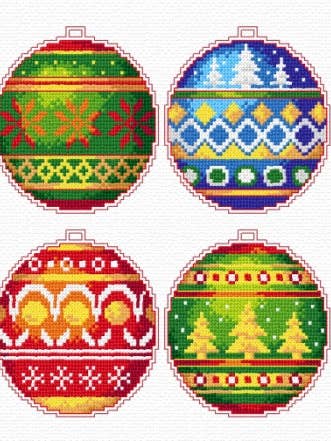 Kit punto croce contati 139CS con ornamenti natalizi per la vendita all'ingrosso da parte di Wizardi