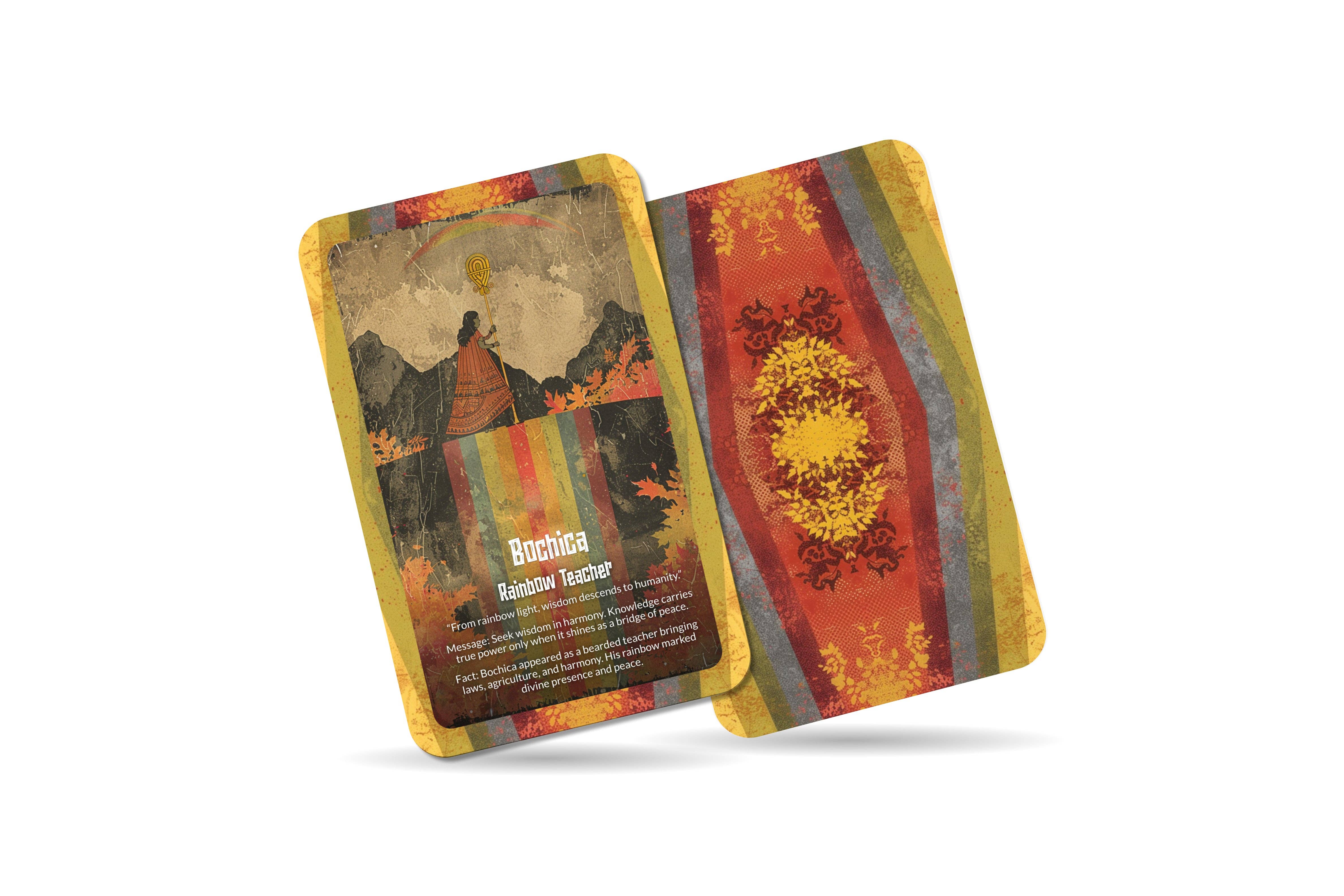 Ibiza Tarot USA - Wholesale Tarot Cards - Oracle of Bochica Teacher God Deck – 22 Cards, Light & Law1