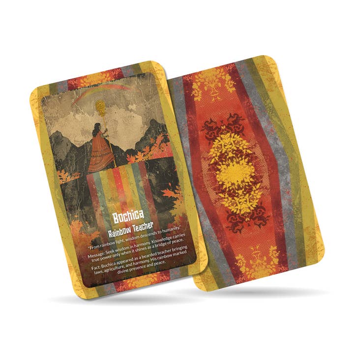 Ibiza Tarot USA – Großhandel Tarot-Karten – Orakel des Bochica Lehrer-Gott-Deck – 22 Karten, Licht & Gesetz1